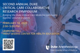 Second Annual Duke Critical Care Collaborative Research Symposium